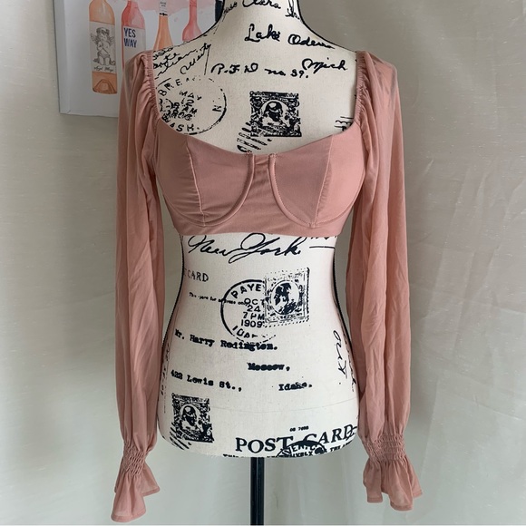 ୨୧ ･ﾟ✧ Salty Champagne Pink Sexy Top - Picture 5 of 6